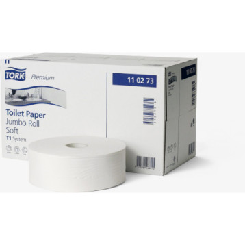 Papier toaletowy TORK T1 biały 9,7cm 360m 2w (6) JUMBO MAXI 110273