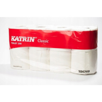 Papier toaletowy KATRIN 2w celuloza 23,4m(8 sztuk) CLASSIC TOILET 200 104749/476154 Papier toaletowy KATRIN 2w celuloza 23,4m(8 sztuk) CLASSIC TOILET 200 104749/476154