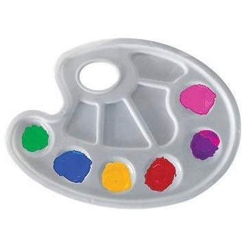 Paleta do mieszania farb Paleta malarska biała BAMBINO