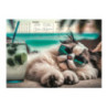 Mata na biurko z nadrukiem CHILLOUT CAT 0318-0048-46 PANTA PLAST