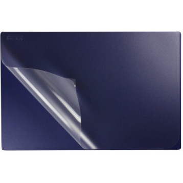Podkładka na biurko z przezroczystą folią 38x58cm PVC granatowa PB-01-01 BIURFOL Podkładka na biurko z przezroczystą folią 38x58cm PVC granatowa PB-01-01 BIURFOL
