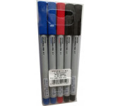 Pióro kulkowe 0,7mm 5szt. w etui 404-530 RYSTOR