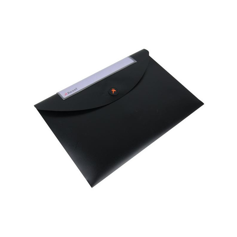 Teczka kopertowa REXEL OPTIMA czarna (5szt) 2102477