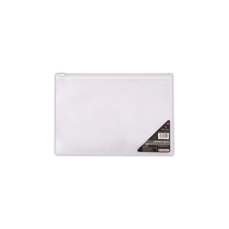 Koperta na zamek A4 bezbarwna PP-P56 PENMATE TT6700