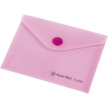 Teczka kopertowa A7 przezroczysta C4531 różowa 0410-0053-13 Panta Plast