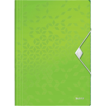 Teczka z gumką LEITZ WOW 15mm 150k A4 zielona 45990054/45990064