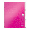 Teczka z gumką 12 przegródek A4 200k różowa 46340023 LEITZ WOW