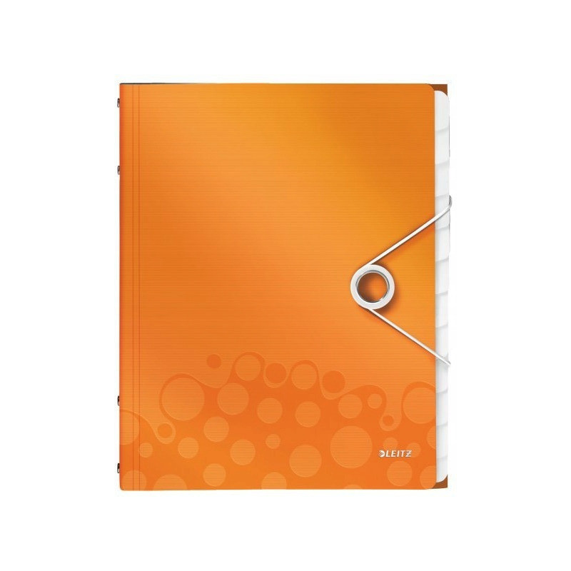 Teczka 12 przeródek A4 200k pomarańczowa 46340044 LEITZ WOW