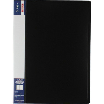 Album ofertowy na dokumenty 60 kieszeni CLASSIC czarny AOF-06-05 BIURFOL Album ofertowy na dokumenty 60 kieszeni CLASSIC czarny AOF-06-05 BIURFOL