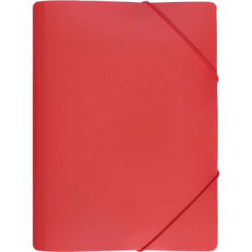 Teczka z gumką szeroka na dokumenty A4 PP s.pomarańczy czerwona TGS-01-01 BIURFOL