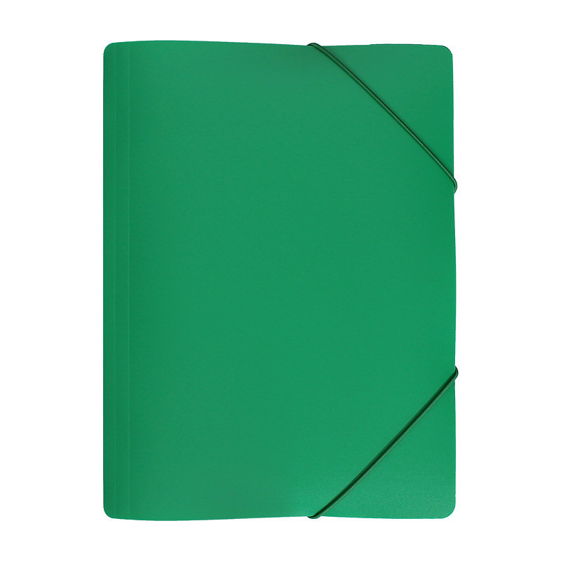Teczka z gumką szeroka na dokumenty A4 PP s.pomarańczy zielona TGS-01-02 BIURFOL