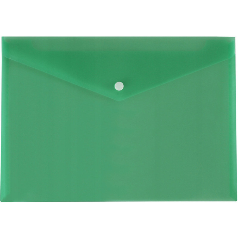 Teczka kopertowa na dokumenty A4 satyna PP zielona TKS-01-02 BIURFOL