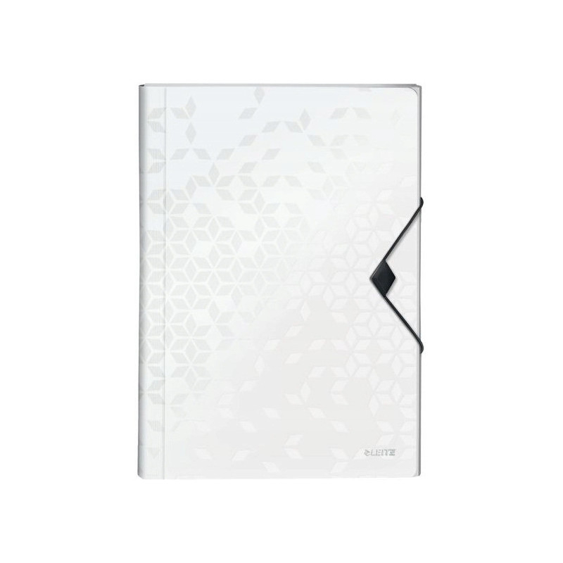 Teczka z 6 przegródkami PP Leitz WOW, biała 45890001