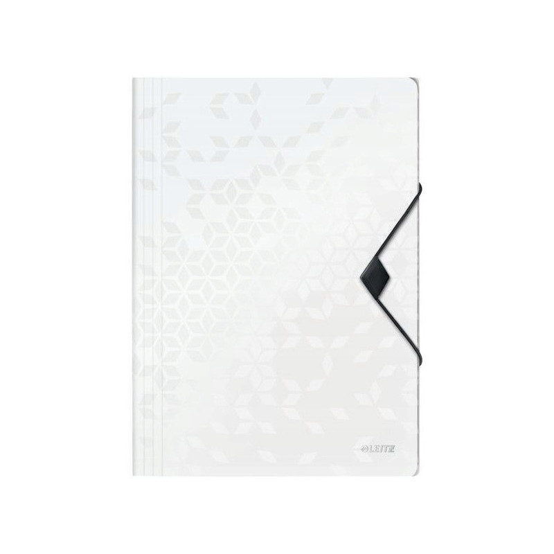 Teczka z gumką PP Leitz WOW, 15 mm, biała 45990001