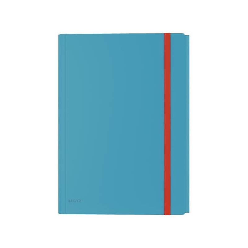 Teczka z gumką i kieszonką, PP, niebieska 46190061