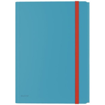 Teczka z gumką i kieszonką, PP, niebieska 46190061