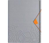 Teczka z przegródkami Leitz Urban Chic, PP, A4, mieści 250 kartek, szara 39970088