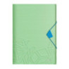 Teczka z gumką Leitz Urban Chic, PP, A4, grzbiet 15 mm, mieści 150 kartek, zielona 46490050