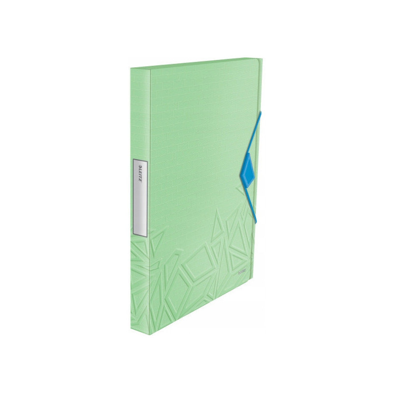 Teczka z gumką Leitz Urban Chic, PP, A4, grzbiet 25 mm, zielona 39480050