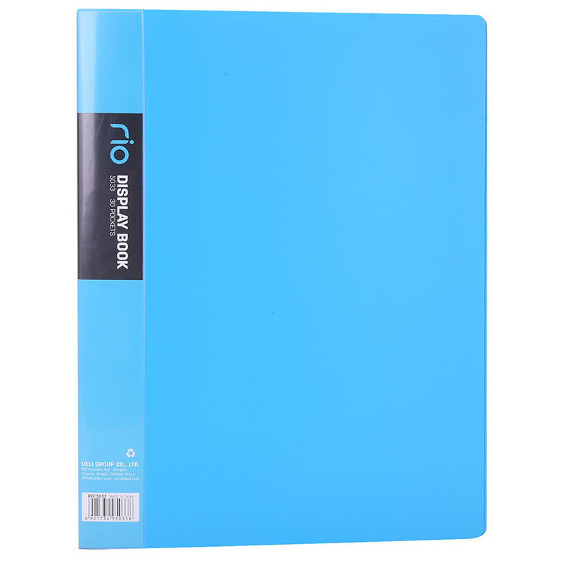 Album ofertowy A4 30 koszulek RIO niebieski 5033 BLUE DELI