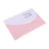Teczka kopertowa na zatrzask MACARON różowa 5506 PINK DELI