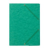 Teczka z gumką rogi NATUNA A4 preszpan zielona 390g