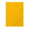 Teczka z gumką rogi NATUNA A4 preszpan żółta 390g