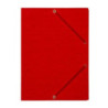 Teczka z gumką rogi NATUNA A4 preszpan czerwona 390g