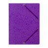 Teczka z gumką rogi NATUNA A4 preszpan fioletowa 390g