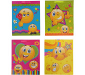 Torebka prezentowa dla dzieci EMOJI A4 26x32x12cm ROZETTE