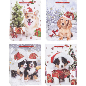 Torebka prezentowa A5 18x24x8cm BOŻE NARODZENIE TBN-24130-HS-A5 ROZETTE