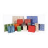 Torebka prezentowa 33x17x10cm karbowana mix kolor N-6 ROZETTE