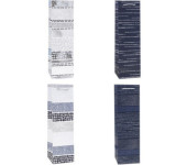 Torebka prezentowa 11x38x11cm na butelkę TBG-24172-HS-BB ROZETTE