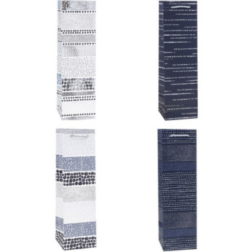 Torebka prezentowa 11x38x11cm na butelkę TBG-24172-HS-BB ROZETTE Torebka prezentowa 11x38x11cm na butelkę TBG-24172-HS-BB ROZETTE