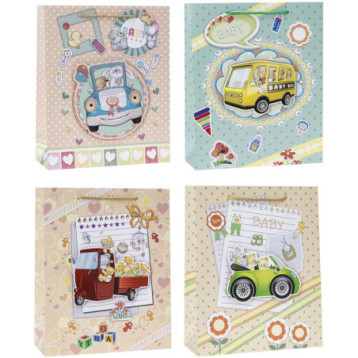 Torebka prezentowa 26x32x10cm TD-23167-3D-A4 ROZETTE Torebka prezentowa 26x32x10cm TD-23167-3D-A4 ROZETTE