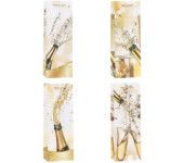 Torebka prezentowa 12x35x9cm na butelkę TBF-24159-BB ROZETTE