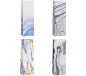 Torebka prezentowa 12x36x9cm na butelkę Lux TBG-24017-BB ROZETTE