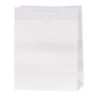 Torebka prezentowa 31x44x12cm Lux Biała z brokatem ROZETTE
