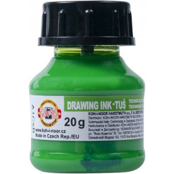 Tusz kreślarski fluo zielony 1417905 20g KOH-I-NOOR Tusz kreślarski fluo zielony 1417905 20g KOH-I-NOOR