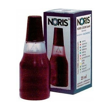 Tusz NORIS 110S 25ml czerwony wodny do znakowania papieru NO110SCE/10