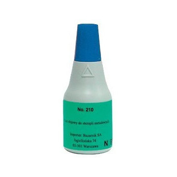Tusz NORIS 210 metal czarny 25ml do stempli metalowych NO210CA