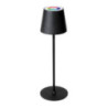 Lampka restauracyjno-barowa led PLATINET czarna RGB 4W 400lm wodoodporna z akumulatorem 4000mAh (PTL44RGB)