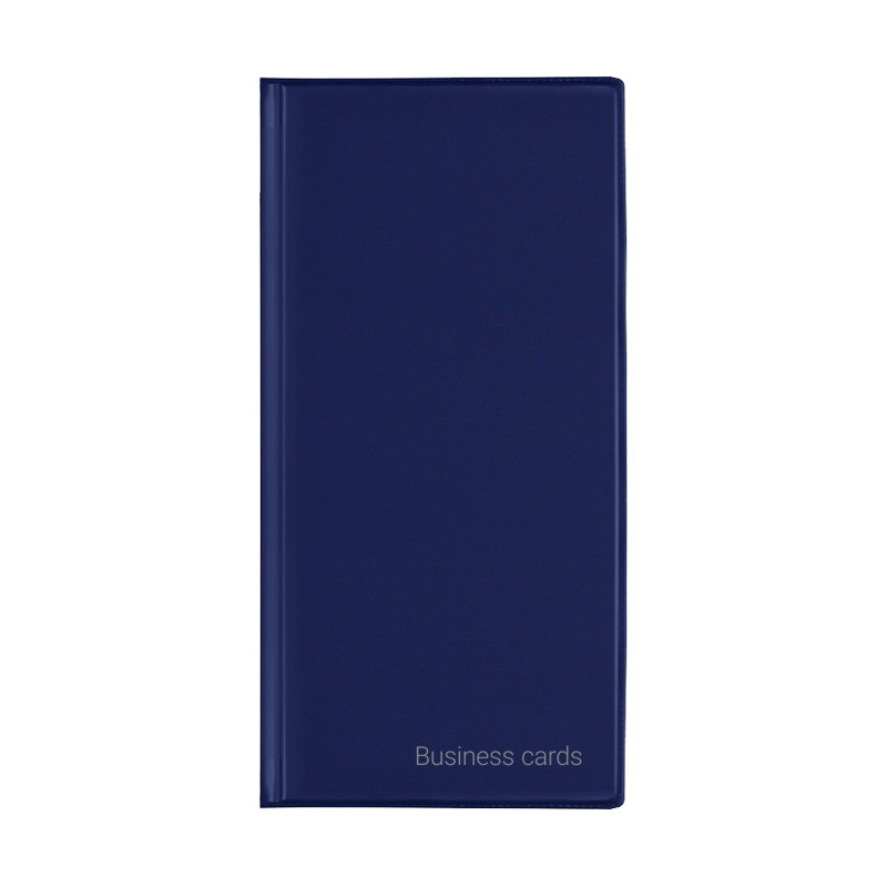 Wizytownik Etui na 96 wizytówek Premium granatowy WI-24-02 BIURFOL