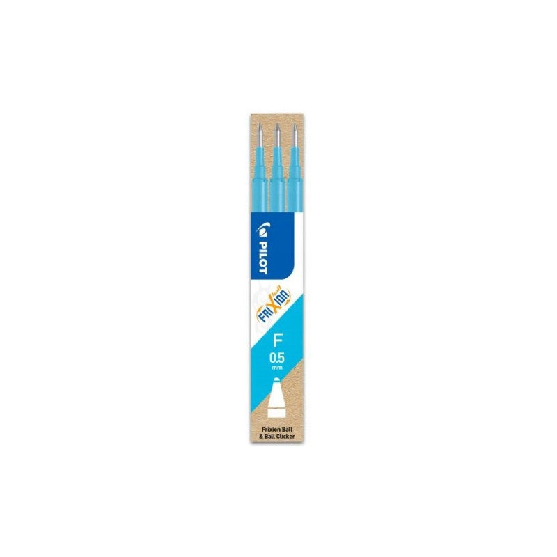 Wkład FRIXION CLIKER 0,5mm lazurowy (3szt) PIBLS-FR5-LB-S3-E PILOT