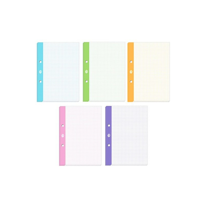 Wkład do segregatora A5 50k. kolorowy margines INTERDRUK