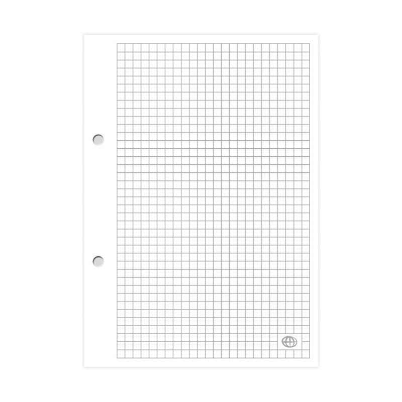 Wkład do segregatora A5 kratka 100k biały INTERDRUK