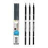Wkłady do długopisu usuwalnego A 0.5mm czarny (3) AKR67K35-9 Happy Color