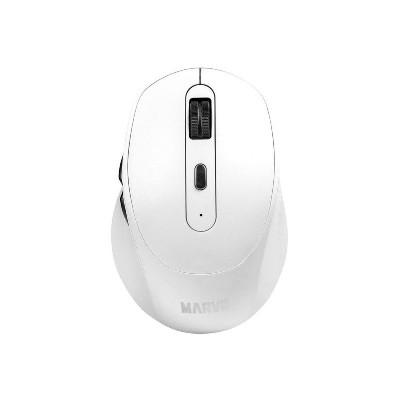 Mysz MARVO WM106W WH optyczna 1600dpi 2,4GHz bezprzewodowa biała cicha Mysz MARVO WM106W WH optyczna 1600dpi 2,4GHz bezprzewodowa biała cicha