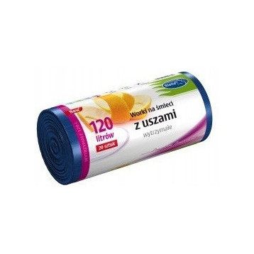 Worki na śmieci 120L z uszami wytrzymałe (20szt) niebieskie (HD-LD) STELLA ST1-WNS-9732V1