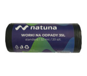 Worki na śmieci 35L 32mic LDPE standard NATUNA (20szt)